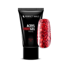 AcrylGel PRIME - SHIMMER RED - Akrylgél v tube 15gr. 
